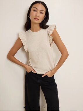 Brand New Nation LA Paulette Tank in color Heather Oatmeal